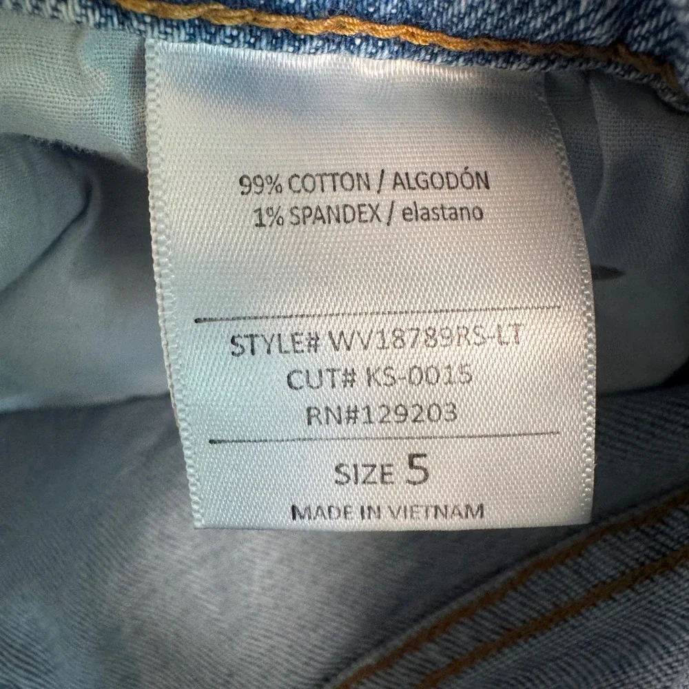 Cello Light Wash Straight Leg Jeans Distressed High Rise‎ Y2K Grunge Streetwear